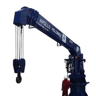 China Jib Crane BOB LIFT Boom Marine Deck Crane 16 Ton Electric Hydraulic Ship Telescopic for sale