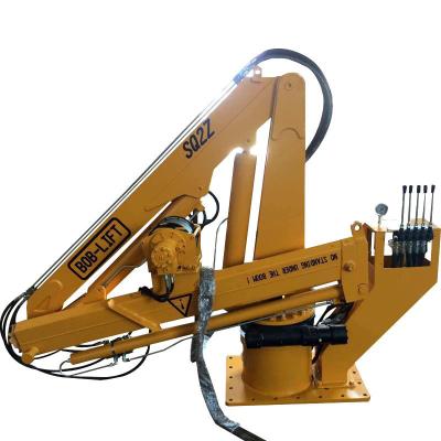 China TRUCK CRANE Chinese New Marine Crane BOB-LIFT 2 Ton Hydraulic Truck Crane Marine Crane for sale