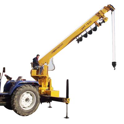 China Jib Crane Drill Pipe Digging BOB LIFT 6 Ton Telescopic Hydraulic Auger Crane Truck for sale