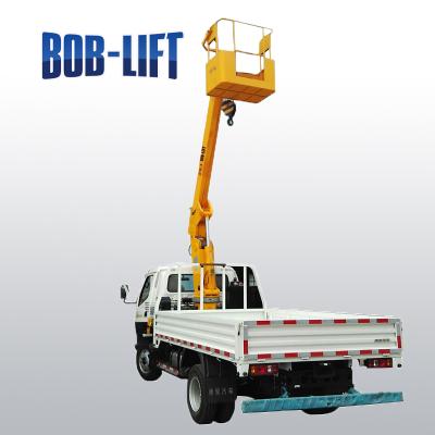 China Man Telescopic Basket Truck TRUCK CRANE Construction Equipment Boom Lifting Crane for sale