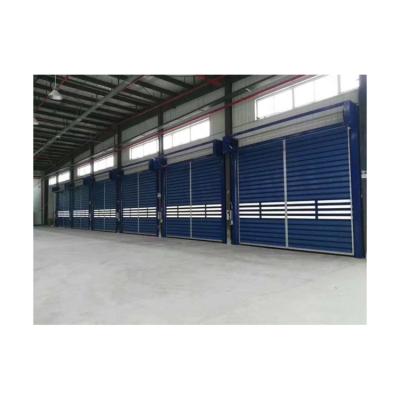 China Decorative Factory Price Hard Shutter Aluminum Alloy Electric Fast High Speed ​​Turbine Rolling Shutter Door for sale