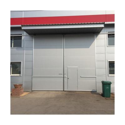 China New Style Heat Insulation Manual Sliding Steel Product Double Sliding Door Luxury Garage Door for sale