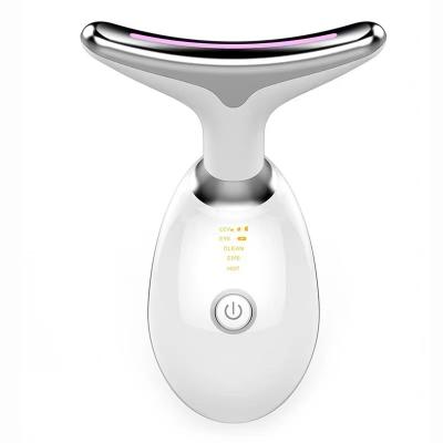 China Skin Rejuvenation V Shape Beauty Equipment Face Lifting Machine Anti-Wrinkle Vibration LED Device Face & Neck Lifting Massager for sale