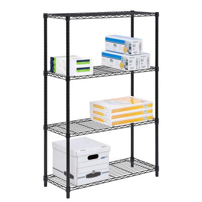 China Sustainable Wire Metal Storage Rack Shelving Display Shelving Adjustable Shelves For Laundry Bathroom Kitchen Pantry Cabinet for sale