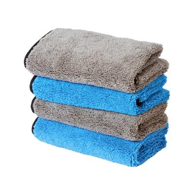 China Viable Car Care Wash Towels Plush Microfiber Drying Towel Car Cleaning Cloths Strong Thick Polishing Wash Cloths for sale