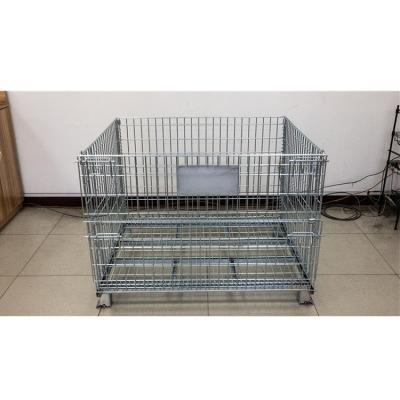 China Warehousing Wholesale High Quality Security Storage Cage Metal Storage Cages With Wheeled Trolley for sale