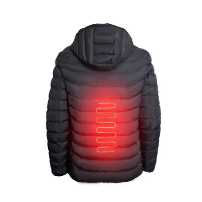 China Battery Operated Heated Jacket Sustainable Fashion Men's Winter Waterproof Garment Heated Apparel For Skiing for sale