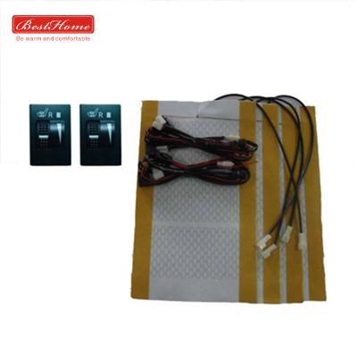 China Other High Quality 12v 5-Level Switch Carbon Fiber Car Electric Seat Heater Kits For Single Seat for sale