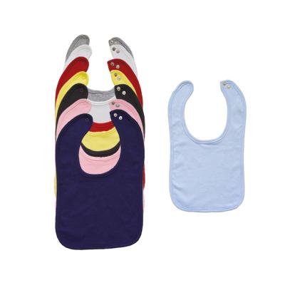 China Cotton Customized Bibs Baby Plain Terry Towel Apron Bandana Drool Baby Bibs for sale