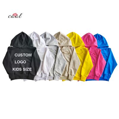 China Candy Color COOL Anti-shrink Pure Color Kids Factory Hoodie Baby 65% ​​Cotton Wadding Sweatshirt Kids Hoodie for sale