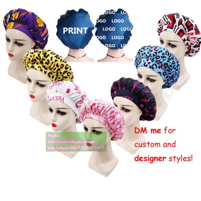 China New Mom Lover Women Acceptable Logo Satin Hair Hoods Custom Logo Hoods Designer Silk Hoods For Women for sale