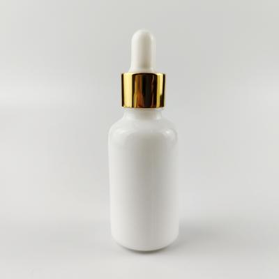 China 30ml 50ml 100ml china cosmetic white dropper refillable essential oil bottles with droppers for sale