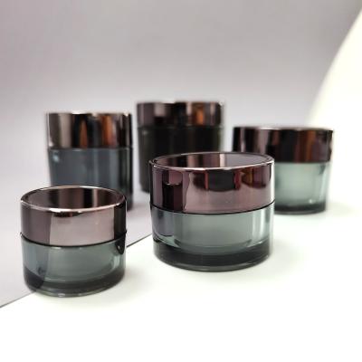 China 8g 10g 30g 50g 100g Cosmetic Acrylic Replaceable Cream Plastic Jar For Cosmetic Packaging for sale