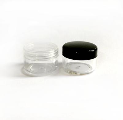 China 5 Gram Cosmetic Cosmetic Plastic Sample Jars Tiny Makeup Sample Containers With Lids for sale