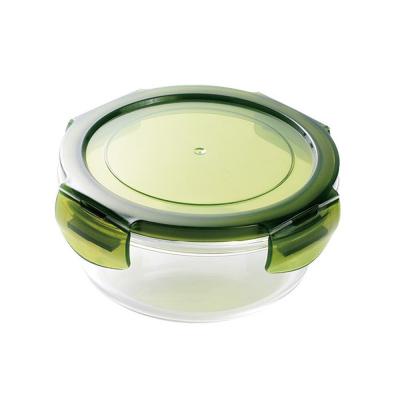 China High Container Microwave Food Bowl Freshness Preservation Borosilicate Glass Pyrex Glass Storage Jar for sale