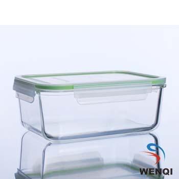 China Heatable Food Storage Container High Borosilicate Glass Microwave Oven Glass for sale