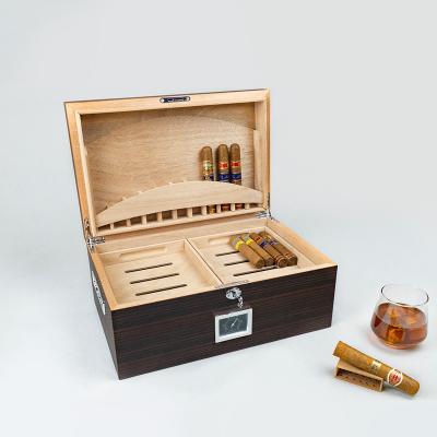 China Ebony Wood Cigar Humidor for sale