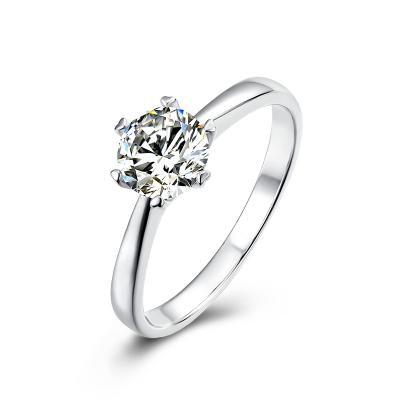 China 925 Jewelry FASHIONABLE Silver Moissanite Ring 2 Ct Yellow Diamond Moissanite Ring for sale