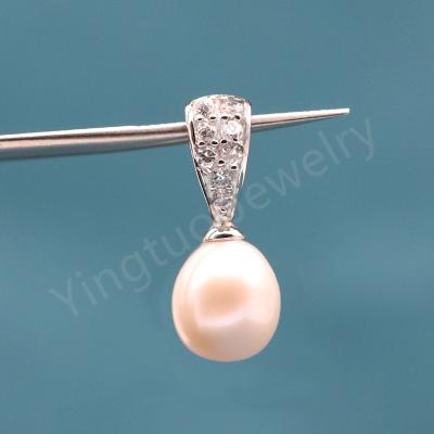 China 2021 Fashion TRENDY Silver Necklace 925 Sterling Freshwater Pearl Necklace for sale