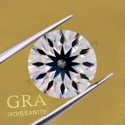 China 1ct Moissanite VVS1 12 Color Set Or Fire Factory Price Hearts And Arrows Brilliant Cut Stones Moissanite Diamond for sale