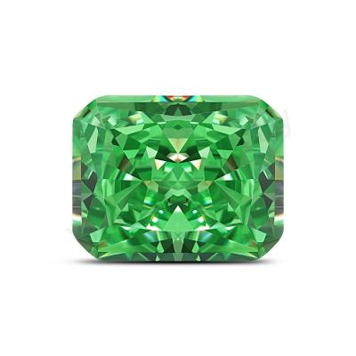 China Factory Price 3*5mm Fire Factory Price Green Zircon Stones Color Set Or Heater Cut Ice Crushed CZ For Jewelry Making for sale