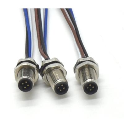 China Factory direct sale high quality industrial high quality male 4 pin waterproof m5 connector for sale