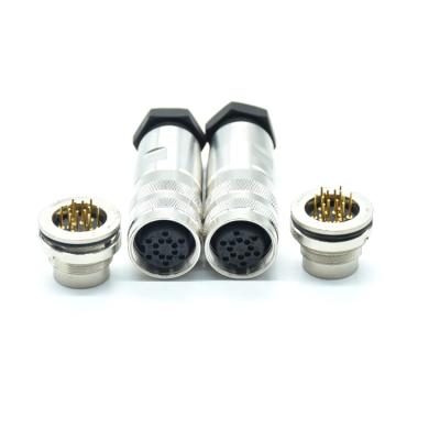 China Factory Supplier 1 14 OEM M16 IP67 Industrial Welding Electronic Components Cable Connector Waterproof Receptacle Set Plug And Pin Socket for sale