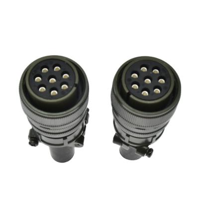 China Power Screw MS3106A 22-28S Circular Female 8pin Plug Military Connector for sale