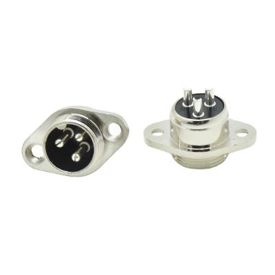 China Power Aviation Plug GX16 16M 3 Pin Male And Female Circular Connector for sale