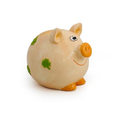 China Hot Selling Cion Bank Gifts Handmade Cartoon Animal Painting Coins Cash Ceramic Souvenir Ceramic Piggy Bank for sale