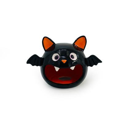 China Festival Decoration Halloween Bat Desk Decoration Small Ceramic Devil Party Decoration for sale