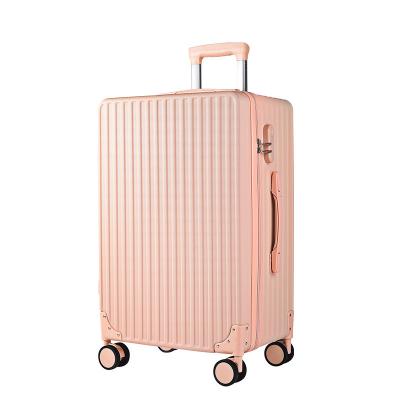 China Large Capacity 2022 Hot Sale ABS PVC Suitcase Aluminum Carry on Travel Luggage for sale