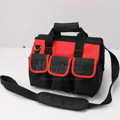 China Multifunctional Foldable Red Polyester Fabric Polyester Hand Carry Tool Bag for sale