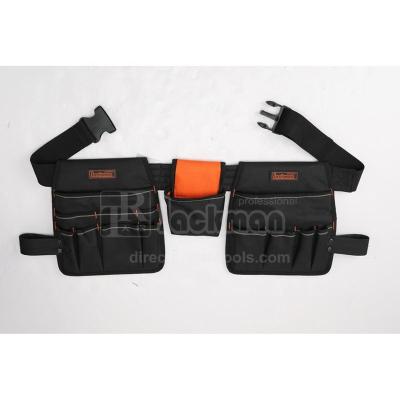 China Polyester Fabric Jackman 300 Series Polyester Fabric Doule Pouch Tool Belt Waist Bag for sale