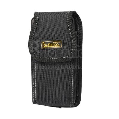 China Polyester Cloth Jackman Factory Sales Iphone Stand Small Tool Bag Tool Belt Pouch Mobile Phone Holder Waist Bag for sale