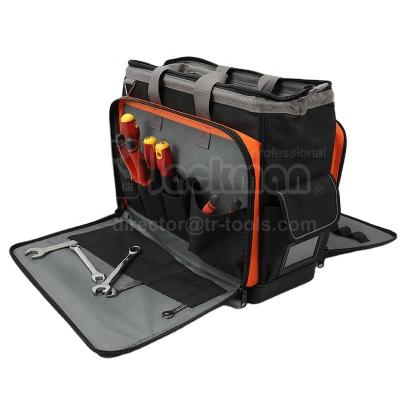 China JKB-25519 TR Polyester Fabric Tools Double Side TPR Fabric Tool Case Open Bottom For Technician Engineering Tool Bag for sale