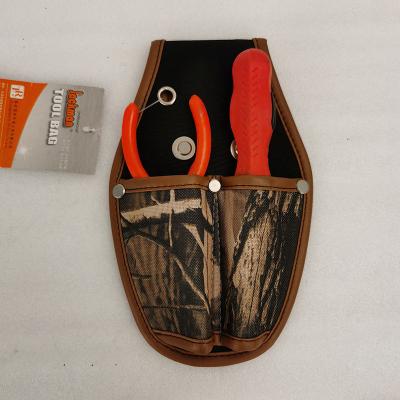 China Polyester Fabric Jackman JKB-18516-CA 2 Pliers Pouch Camouflage With Sleeves Rivets Karabiner Tool Waist Bag for sale