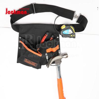 China JKB-39216 Polyester Fabric TRTOOLS Tool Belt Pouch With Holder Buckle And Hammer Tape Small Tool Bag Waist Tool Bag for sale