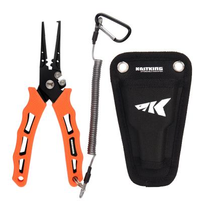 China Fsihing Tackles KastKing 420 Stainless Steel Pliers Tungsten Carbide Braid Cutters Crimper Hook Remover Heavy Duty Seawater Fishing Tackle for sale