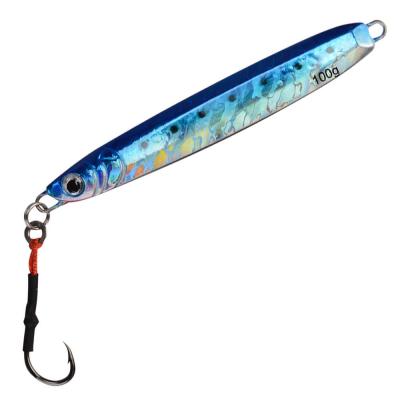 China KastKing 100g 150g Saltwater Fishing Lure With Single Hook 4 Colors Sea Boat Metal Hard Bait Lure Bait Metal Lure for sale