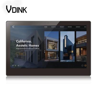 China Drop Resistance Vdink Professional Capacitive Touch Screen Monitors Outdoor ODM Menu Panel Tablet Android Digital Signage for sale