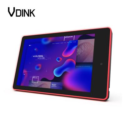 China Vdink 10.1 Inch Professional Hard Touch Screen Android Tablet PC ODM Light Guide Booking System Meeting Room Led Surround Tablets for sale