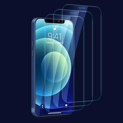 China Amazon Success Mobile Phone Friendly 3 Pack Case Tempered Glass Screen Protector For iPhone 13 11 pro 12 max Mini Cell Phone Tempered Film for sale