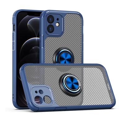 China Shockproof For iPhone 11 pro Max Case With Magnetic Ring Holder Camera Protection Cell Phone Case For iPhone 8 for sale