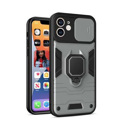 China 2021 Shockproof Newest Push Slip Window Mobile Phone Case For iPhone 11 pro Max Shockproof Armor Phone Case for sale