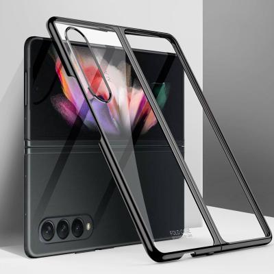 China 360 Degree Full Protection Tempered Glass Shockproof Mobile Phone Case For Samsung Galaxy Z Fold 3 Covers Case for sale