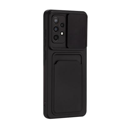 China Luxury Shockproof Mobile Phone Wallet Card Holder Camera Protector Slide Filter Mount For Samsung Galaxy M62 for sale