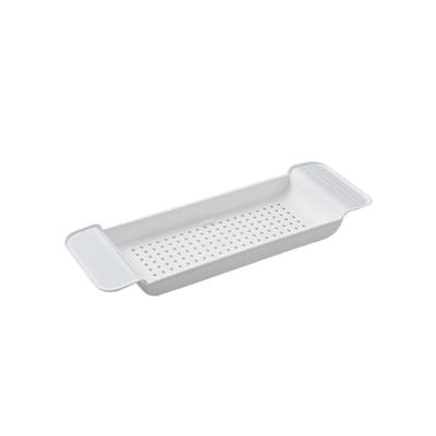 China Bathtub Storage Tray Phone Standing Retractable Storage Stand Bathroom Sustainable Board for sale