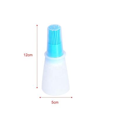 China Home Kitchen Kitchen High Temperature Resistance Silicone Oil Brush With Oil Bottle for sale