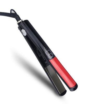 China Hotel Professional Ceramic Fast Flat Iron Hair Straightener Designed For All Hair Types With Dual Voltage for sale